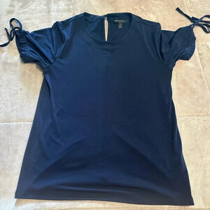 Banana Republic Top Women’s Size Small Navy Tie Sleeves